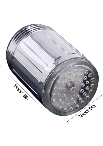 Ha 1 Set Renkli LED Musluk Ev Tipi Tek Renkli Musluk / Mutfak ve Banyolara Uygun Su Akışı Musluğu (Yurt Dışından)