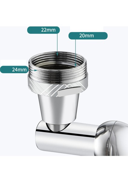 Parça 1440°DÖNEN Musluk Genişletici Robotik Kol Sıçrama Musluk Genişletici 2 Su Çıkış Modu Evrensel (Yurt Dışından) fırsatları