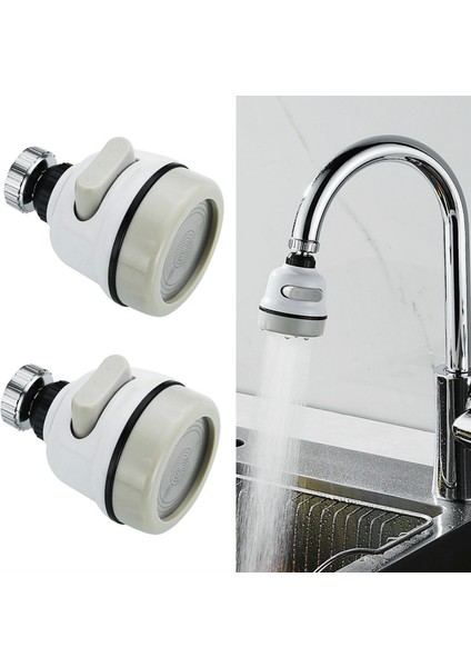 Adet Musluk Güçlendirici Duş Anti-Sıçrama Yağmurlama Aksesuarları Mutfak Musluk Su Tasarrufu Ayar Filtresi (Yurt Dışından)