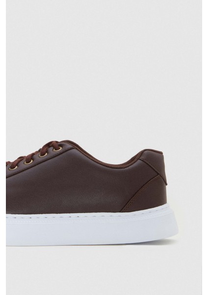 Kahverengi Kalın Beyaz Tabanlı Sneaker Ayakkabi 0EC09ORT0378 modelleri