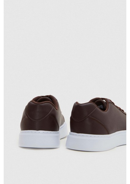 Kahverengi Kalın Beyaz Tabanlı Sneaker Ayakkabi 0EC09ORT0378 fırsatları