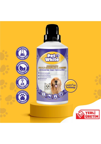 Pet White Evcil Hayvan Yüzey Temizleyici 1000 ml