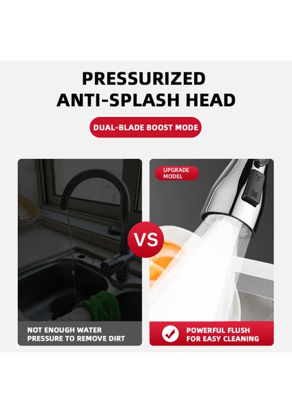 360° Dönebilen Musluk Sıçrama Filtresi Su Tasarrufu Dokunun Yağmurlama Evrensel Ortak Esnek Duş Uzatma Tüpü Mutfak Musluk Aksesuarları 1 Adet (Yurt Dışından) indirimleri