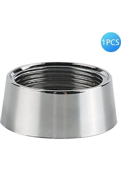 24MM - 22MM Adaptör LED Işıklı Musluk LED Musluk Sıcaklık Kontrolü-Gümüş (Yurt Dışından)