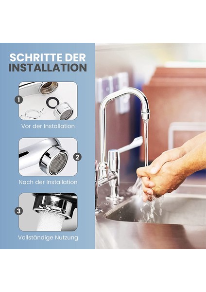 Namuny 6 Adet M24 Musluk Havalandırıcılar 6 Contalı ve 1 Krom Anahtarlı Paslanmaz Çelik Havalandırıcı Mutfak ve Banyo Için (Yurt Dışından) indirimleri