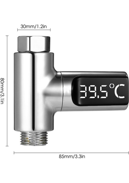 LED Su Termometresi Yaratıcı Musluk Termometresi Duş LED Termometre-Beyaz (Yurt Dışından) fırsatları