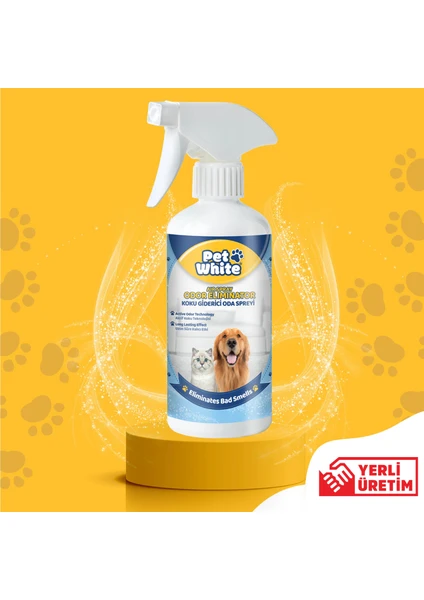 Pet White Evcil Hayvan Koku Giderici Oda Spreyi 500 ml