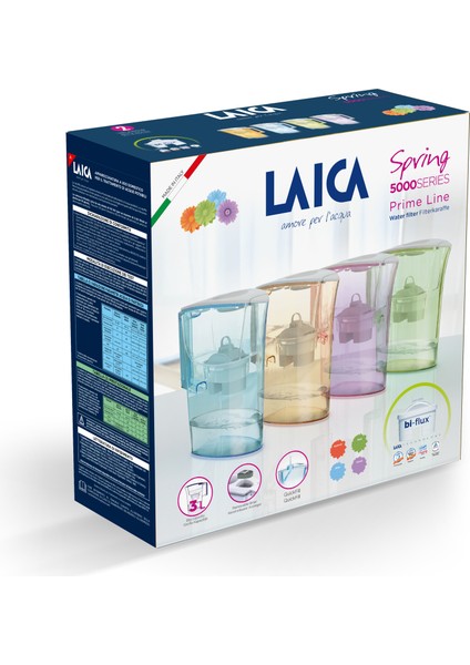 Prime Line Spring ( Eflatun ) Dijital Sayaçlı Akıllı Filtreli Su Arıtmalı Filtre Sürahi 3.00LT.