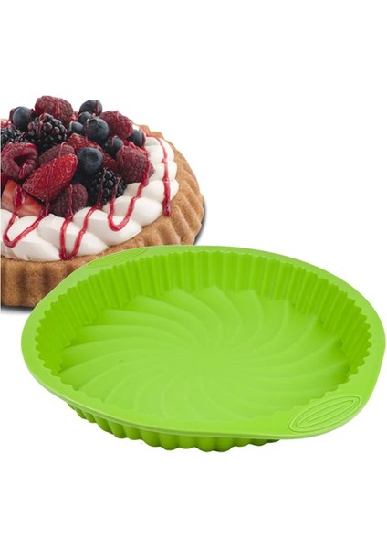 Silikon Tart Pan Yeşil