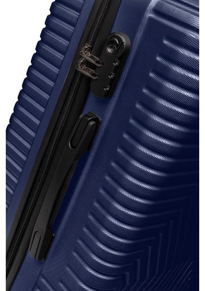 Suitcase Abs 3'lü Lacivert Lüx Valiz Seyahat Seti 600.04-SET