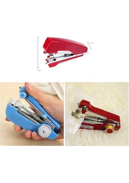 Mavi Stil Mini Dikiş Makinesi Taşınabilir Manuel Dikiş Kumaş Kullanışlı Oya Aracı Dıy Dikiş Makinesi H-Best (Yurt Dışından) fırsatları