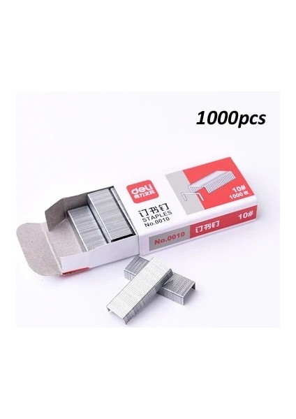 Gümüş Tarzı Manuel Şeffaf Zımba Kawaii Zımbalar 10# Zımba ile Ayarlandı Kırtasiye Okul Ofis Malzemeleri (Yurt Dışından)