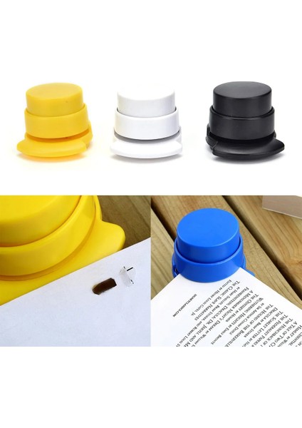 1 Adet Rastgele Renk Stili 1 Adet Çivi Yok Zımba Yok Zımbalama Makinesi Kitap Ücretsiz Zımba Zımbası Olmadan Zımbasız Kağıt Zımbalama (Yurt Dışından)