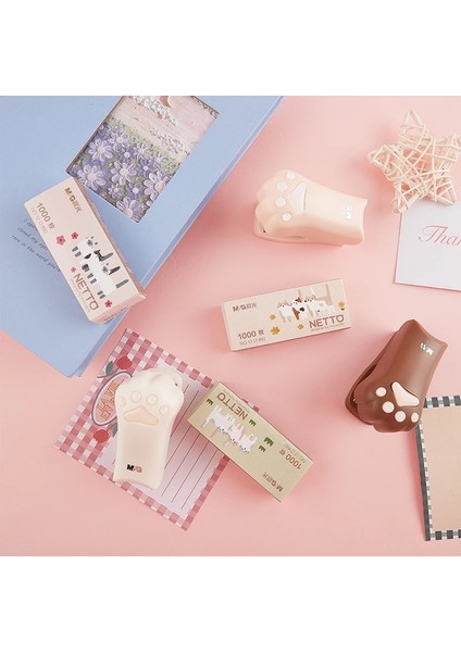 1 Adet Tarzı 12 # Zımba ile Mini Zımba Seti Sevimli Kedi Paw Kağıt Binder Kırtasiye Ofis Ciltleme Araçları Okul Malzemeleri (Yurt Dışından) modelleri