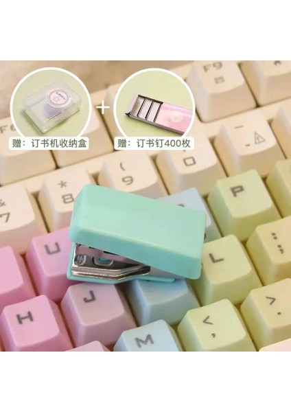 Cs Stili Mini Zımba Seti Wittaples Saklama Kutusu Sevimli Kedi Kağıt Bağlayıcı Kırtasiye Ofis Ciltleme Araçları Kawaool Malzemeleri (Yurt Dışından)