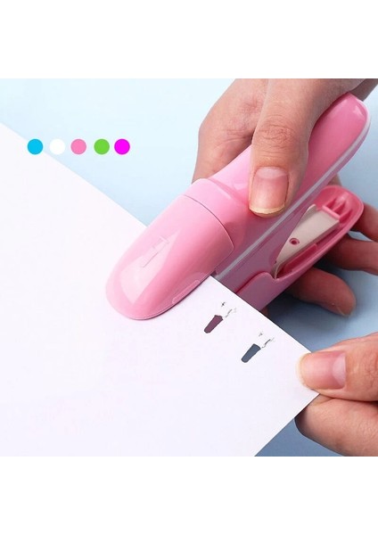 Yeşil Stil El Okul Zımba Zımba Olmadan Ücretsiz Zımbasız Zımba 7 Yaprak Kapasiteli Kağıt Zımba Ofis Ciltleme Malzemeleri (Yurt Dışından) fiyatları