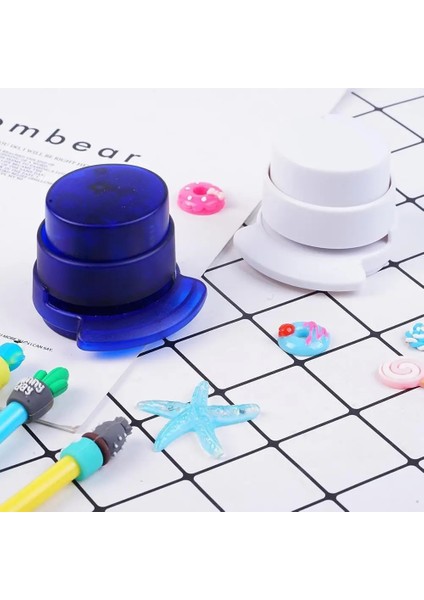 Düz Renk Rastgele Stil Zımbasız Zımba Mini Zımbasız Zımba Kağıt Ciltleme Okul Ataç Ofis Delme Kırtasiye Bağlayıcı G Damla D3A5 (Yurt Dışından) fiyatları