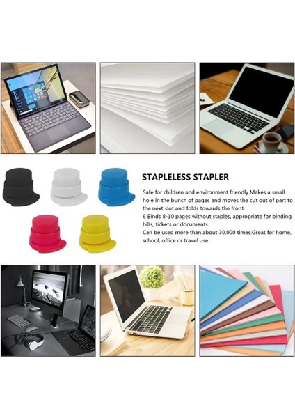 Pratik 1'li Paket Ofis Zımbaları Ücretsiz Zımbalar Cilt Klipleri Ev Tipi Bağlama Klipleri Ataşlar Moda Ev Ofis Kırtasiye (Yurt Dışından)