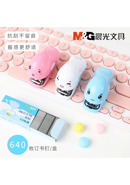 Pembe Renk Stili Sandro Mini Karikatür Zımba Zımbalı Şirin Küçük Zımba Ofis Kırtasiye (Yurt Dışından) fiyatları