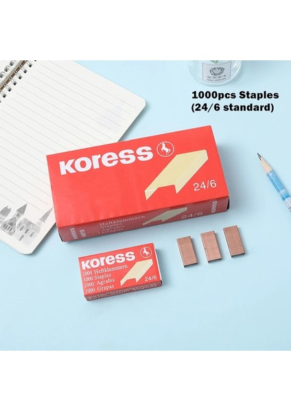 1000 Adet Zımba Stili Şeffaf Taşınabilir Zımba Zımba Seti 10 # Kırtasiye Ofis Ciltleme Aracı Okul Bağlayıcı Öğretmen Hediye Aksesuarları F6146 (Yurt Dışından)