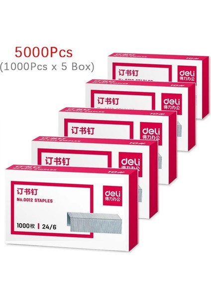 5 Kutu Zımba Stili 360 Dönebilen Ağır Hizmet Zımbası Kullanım Taples Zahmetsiz Uzun Zımba Okul Kağıt Zımbaları Ofis Ciltleme Malzemeleri (Yurt Dışından)