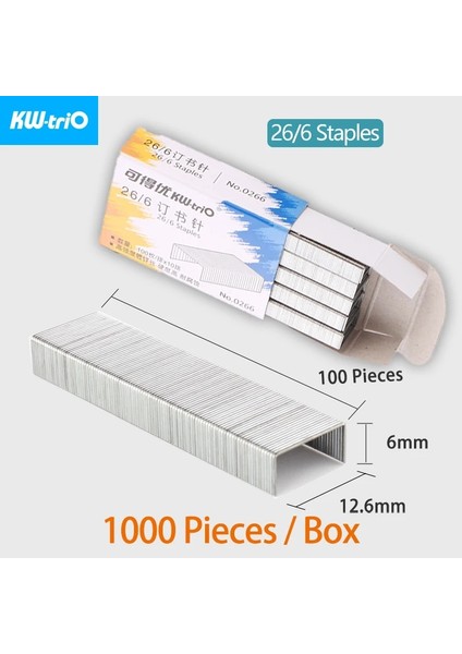 STAPLES-0266-1 Kutu Stili Kw-Trio Mini Zımba Güzel Taşınabilir Zımba Zımba Sökücü Dizüstü Ciltleme Ofis Malzemeleri ile Sevimli Şeker Şekillendirici Zımba (Yurt Dışından)