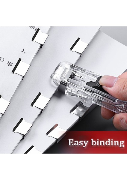 Şeffaf Stil Yeni Itme Klipsi Zımba Zımba Sökücü Binder Itme Kelepçe Bant Dağıtıcı Ataşlar Ofis Malzemeleri Seti Masaüstü Zımba Ofis (Yurt Dışından) indirimleri