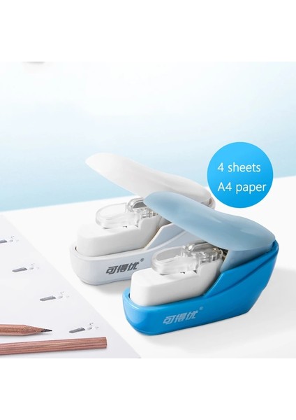 Beyaz Stil Çivisiz Zımbalama Makinesi Mini Şirin Kitap Zımbası Zımba Gerekmez Zımbasız Zımba Zımbasız Kağıt Zımba Zımbası (Yurt Dışından) fiyatları