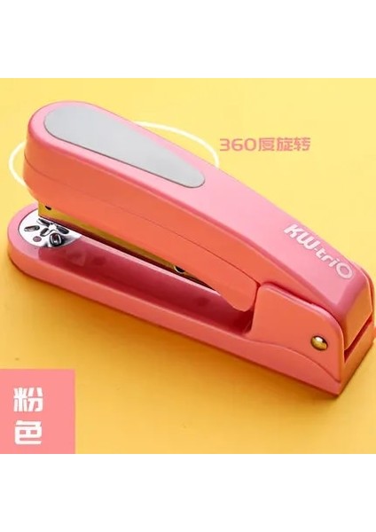 Pembe Tarzı 360 Döndürme Ağır Hizmet Zımbası Kullanım Taples Zahmetsiz Uzun Zımba Okul Kağıt Zımbası Ofis Ciltleme Malzemeleri Ofis (Yurt Dışından)