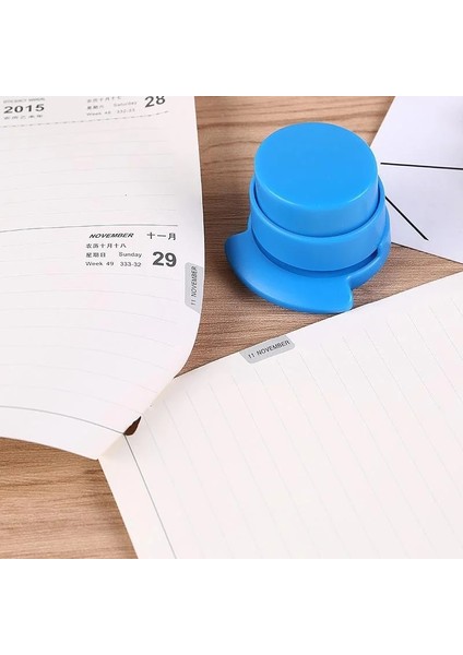 1pc Rastgele Renk Stili Ev Zımbasız Zımbasız Zımba Kağıt Bağlayıcı Bağlayıcı Ataç Öğrenci Ofis Kırtasiye (Yurt Dışından) fırsatları