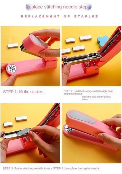 Yeşil Stil 360 Derece Dönen Orta Dikiş Zımbası Zımba Uzun Kollu Zımba 50 Sayfa (Yurt Dışından) indirimleri