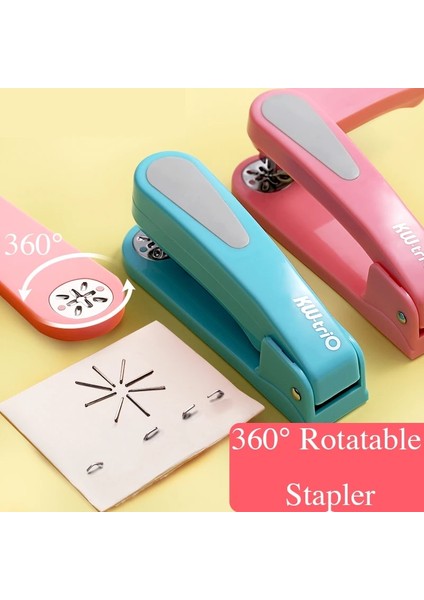 Koyu Mavi 1 Stil 360 Döndürme Ağır Hizmet Zımbası Taples Kullanımı Zahmetsiz Uzun Zımba Okul Zımbası Ofis Kırtasiye Ciltleme Malzemeleri (Yurt Dışından) fiyatları