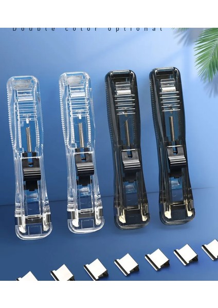 Beyaz-50 Adet Klip Tarzı Metal Klip Itmeli Zımba Sökücü Kağıt Sabitleme Düzenleyici Zımba Yeniden Kullanılabilir Itmeli Kelepçe Hasar Vermez Kağıt Ciltleme Dosya Ataş Itme (Yurt Dışından)