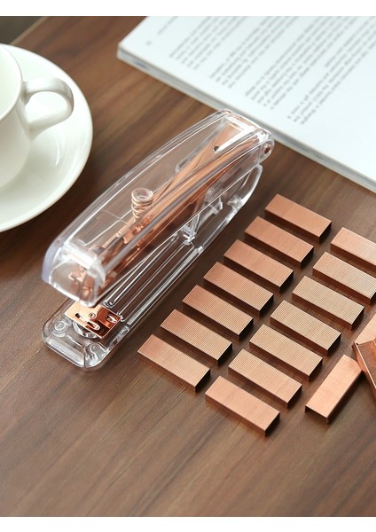 Zımba Stili Gül Altın Rengi Zımba Seti Akrilik Şeffaf Tasarım Bağlayıcı Taples Kırtasiye Ofis Ciltleme Araçları Okul Malzemeleri F331 (Yurt Dışından) fiyatları