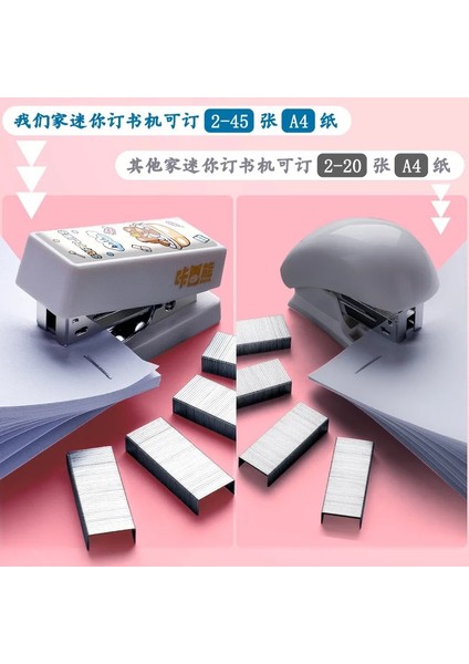 Kız Stili Kawaii Karikatür Astronot Kız Ayı Mini Taşınabilir Zımba Seti Wittaples Kağıt Bağlayıcı Kırtasiye Ofis Ciltleme Araçları (Yurt Dışından) fırsatları