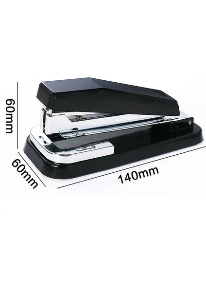 Siyah Stil Döner Zımba Döner Kol Döner Zımba Ofis Malzemeleri Binicilik Zımbası Masaüstü Kitapçık Kitap 50 Sayfaya Kadar Ciltleme (Yurt Dışından)