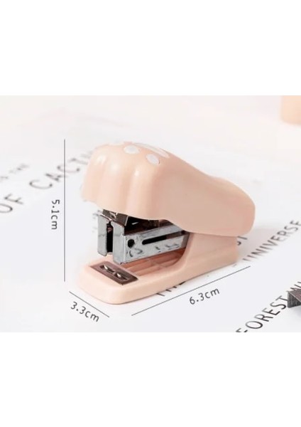 Pembe Tarzı 1 Paket Sevimli Mini Kedi Pençe Zımba Seti Taşınabilir 12 # Zımba Karikatür Kedi Pençe Kağıt Bağlayıcı Okul Ofis Ciltleme Araçları Kaynağı (Yurt Dışından)