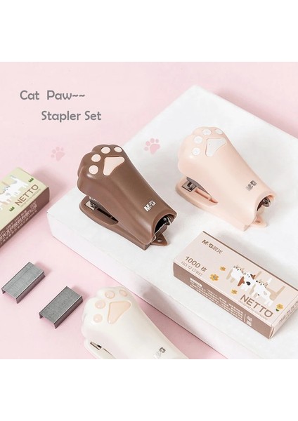 Pembe Tarzı 1 Paket Sevimli Mini Kedi Pençe Zımba Seti Taşınabilir 12 # Zımba Karikatür Kedi Pençe Kağıt Bağlayıcı Okul Ofis Ciltleme Araçları Kaynağı (Yurt Dışından) fiyatları