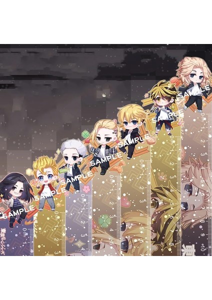 YC-4115 Stili Tokyo Revengers Cetveller Düz Kawaii Set Cetvel Kırtasiye Sevimli Yenilik Öğrenci Ofis Malzemeleri Sabit Draken Sano Manjirō (Yurt Dışından) fiyatları