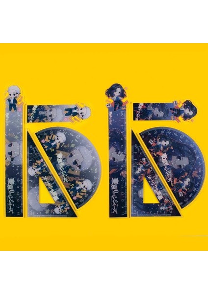 YC-4115 Stili Tokyo Revengers Cetveller Düz Kawaii Set Cetvel Kırtasiye Sevimli Yenilik Öğrenci Ofis Malzemeleri Sabit Draken Sano Manjirō (Yurt Dışından) modelleri