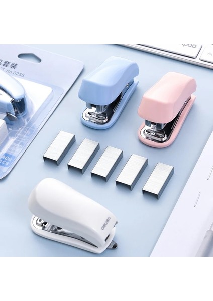 1 Adet Tarzı Ure Renk Sevimli Taşınabilir Mini Zımba Seti Kırtasiye Ofis Ciltleme Aracı Okul Bağlayıcı Öğretmen Çocuk Öğrencileri Hediyeler (Yurt Dışından)
