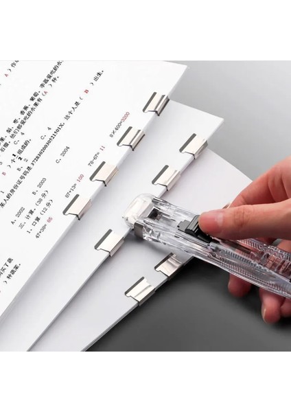 Kelepçe Zımba Stilini Itin Yaratıcı Itme Kelepçe Zımba Zeka Metal Klip Seti Ofis Okul Bilet Kağıt Dosya Sızdırmazlık Sabitleme Düzenleme Bağlama Klip Kiti (Yurt Dışından) modelleri