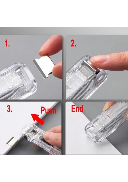 Kelepçe Zımba Stilini Itin Yaratıcı Itme Kelepçe Zımba Zeka Metal Klip Seti Ofis Okul Bilet Kağıt Dosya Sızdırmazlık Sabitleme Düzenleme Bağlama Klip Kiti (Yurt Dışından) fırsatları