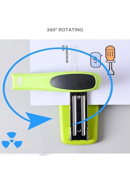 D Stili 12# Zımba Döndürülmüş Merkez ve Okul Ciltleme Malzemeleri Kullanıcı Dostu Emek Tasarrufu Sağlayan Şık Merkez Ortak Zımba (Yurt Dışından) fiyatları