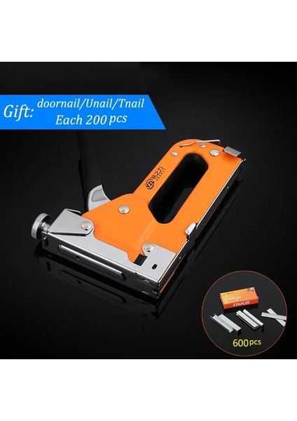 U Tırnak Stili Çok Amaçlı Çivi Zımba Tabancası Mobilya Zımba Ahşap Kapı Döşeme Çerçeveleme Perçin Tabancası 3-Yollu Manuel Ağır El Çivi Tabancası (Yurt Dışından) fırsatları