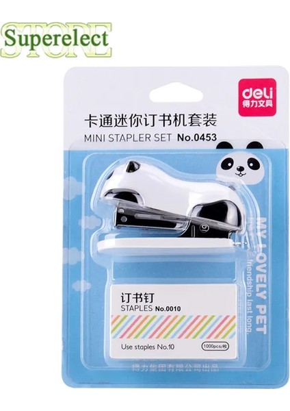 Anda Karikatür Mini Zımba Okul Malzemeleri Ofis Kırtasiye Kağıt Klip Bağlayıcı Bağlayıcı (Yurt Dışından)