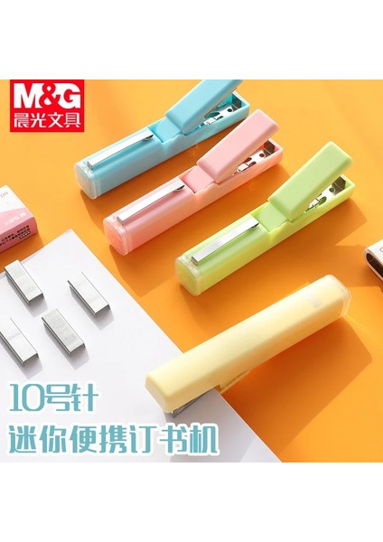 Mavi Takım Elbise Tarzı Sandro Kalem Zımba Öğrenci Malzemeleri Kawaii Mini Sevimli Küçük Ev Taşınabilir Taşıma Küçük No. 10 Tırnak Makinesi Seti (Yurt Dışından) fiyatları