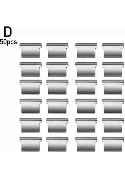 D Stili 1 Takım Mini Metal Klip Itme Son Zımba Kağıt Sabitleme Organize Itme Kelepçe Yeniden Kullanılabilir Taşınabilir Zımba Ofis Malzemeleri (Yurt Dışından)