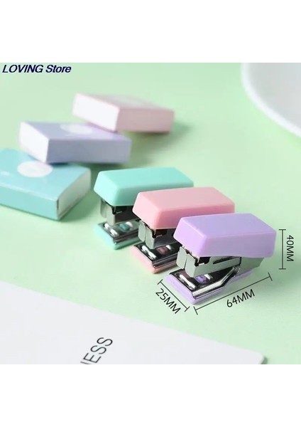 Gn Stili 64 * 40 * Ini Morandi Renkli Metal Zımba Seti ile Zımba Bağlama Araçları Kırtasiye Ofis Okul Öğrenci Malzemeleri (Yurt Dışından) modelleri