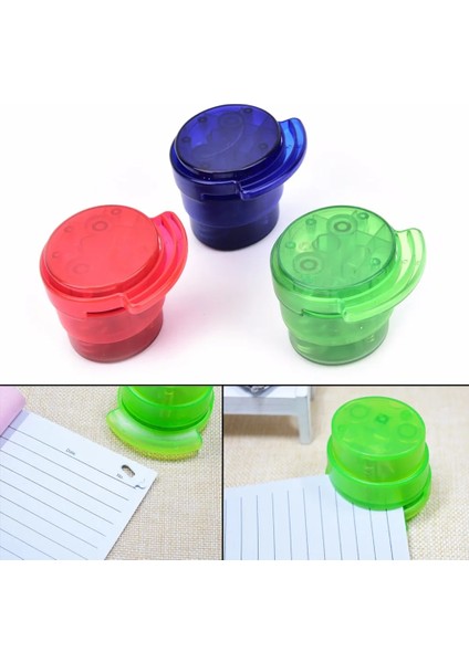 Pratik Zımbasız Zımba Kağıt Bağlayıcı Zımbasız Kırtasiye Ofis Öğrenci Mool Ev Ataç Rastgele Renk (Yurt Dışından)